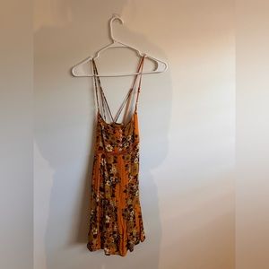 Urban Outfitters orange floral summer dress